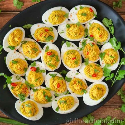 Curry Deviled Eggs Recipe Girl Heart Food®