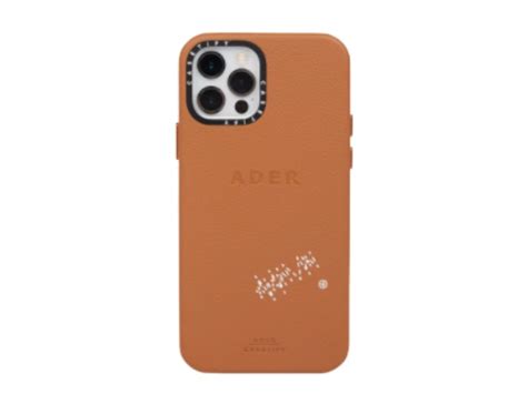 SASOM เครองประดบ Ader Error x Casetify Stitch Leather iPhone Case