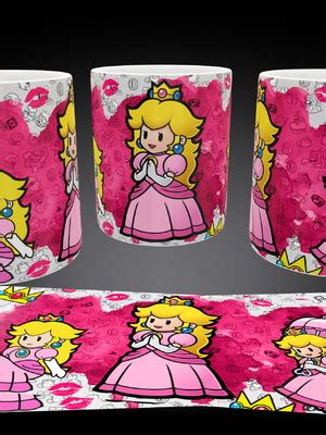 Caneca Princesa Peach Super Mario Compre Produtos Personalizados No