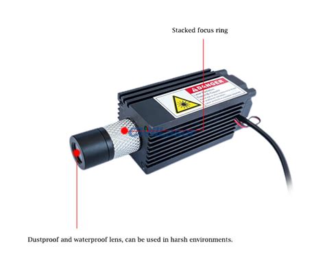 Powell Lens Laser Module Nm Mw Uniform Line Laser With Ttl