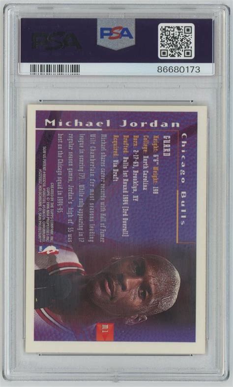 Mint Topps Finest Michael Jordan Mystery M Psa