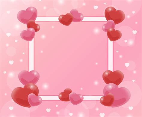 Elegant Soft Pink And Red Heart Valentine Background Vector Art And Graphics