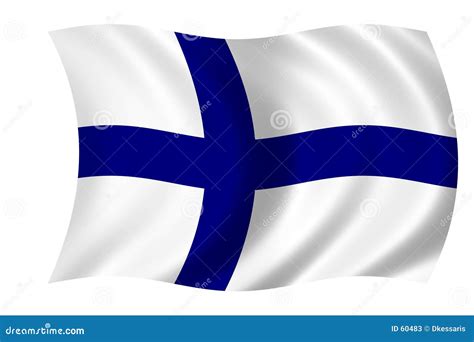 Bandeira de Finlandia ilustração stock Ilustração de finlandês 60483