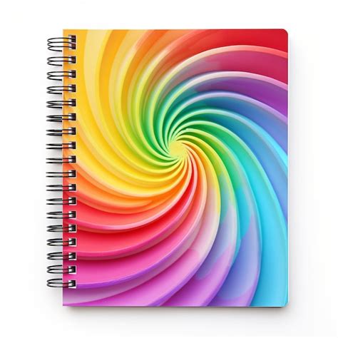 Ilustraci N De Un Cuaderno Espiral Vac O Aislado Sobre Un Fondo Blanco