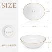 White Bathroom Sink Vessel Wash Basin Washing Vanity Bowl Above Counter