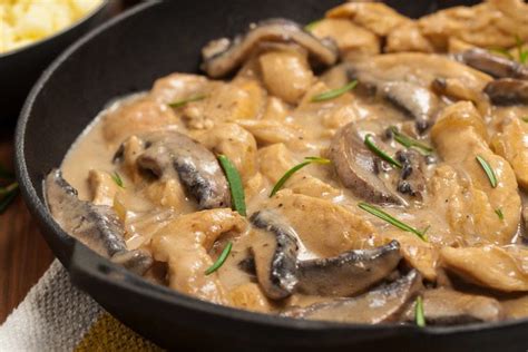 Pollo con crema de champiñones Bekia Cocina