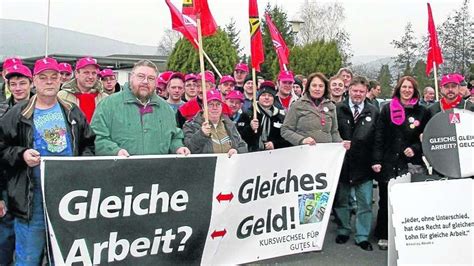 Gleicher Lohn für gleiche Arbeit gefordert