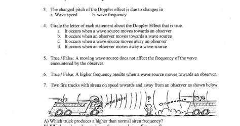 Doppler Effect Worksheet Pdf