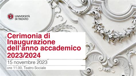 Inaugurazione Dell Anno Accademico Video Con Traduzione In