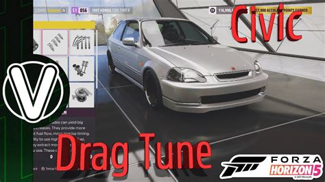 Forza Horizon Honda Civic Type R Drag Build Anti Lag Forza