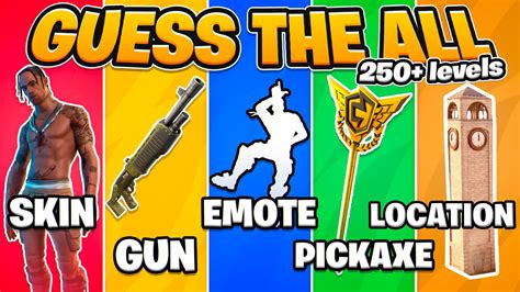 ⭐ Guess The All⭐ Fortnite Minigame 🎮 3303 3554 5448 By Ref7