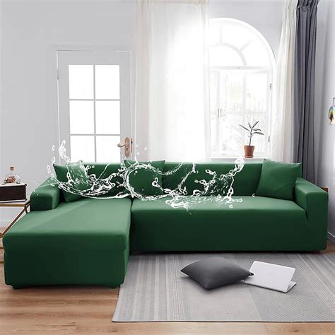 WaterProof Sofa Cover Stretch Slipcovers Soft Durable Couch Cover 1 Piece Spandex Fabric ...