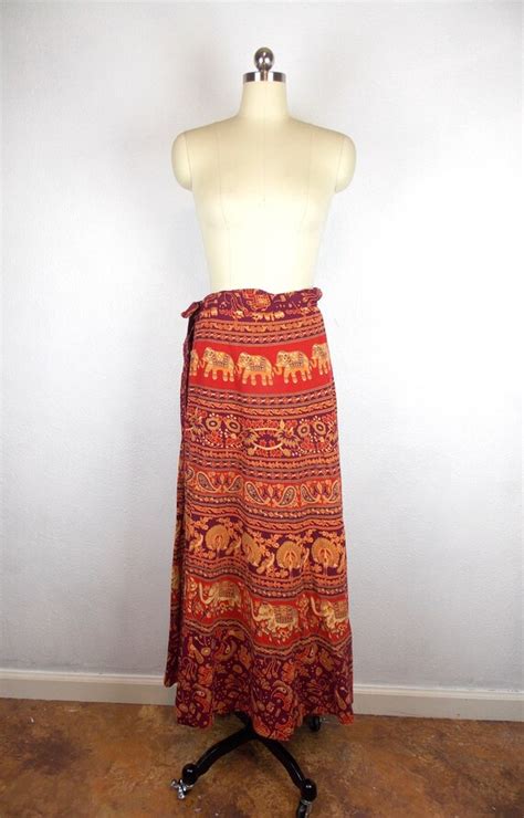 Vintage Cotton Elephant Skirt Gem