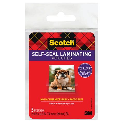 SCOTCH Cold Lamination 3 3 4 In Lg Laminating Pouch 44PC49 PL903G