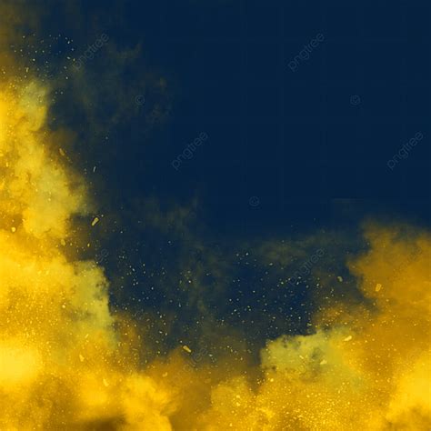 Creative Hand Painted Png Picture Yellow Creative Hand Painted Smoke