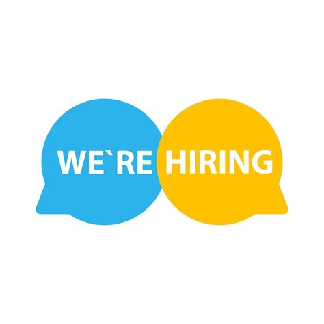 estamos contratando sinal de etiqueta vetor premium