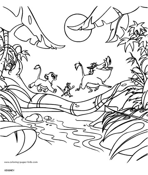 Disney Coloring Pages Hakuna Matata Coloring Home