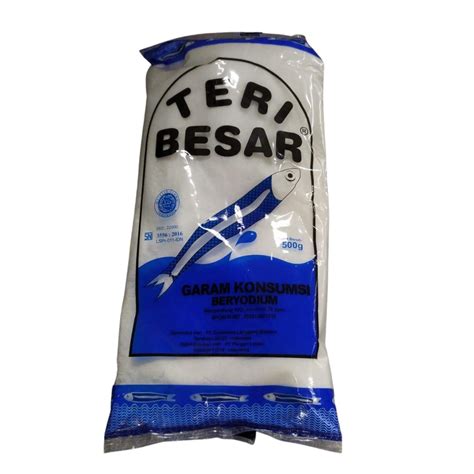 Jual Garam Meja Masak TERI BESAR Konsumsi Beryodium Berkualitas 500gr