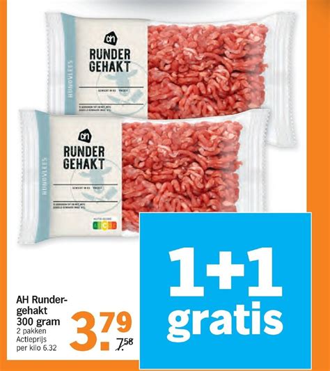 AH Rundergehakt 300 Gram Aanbieding Bij Albert Heijn