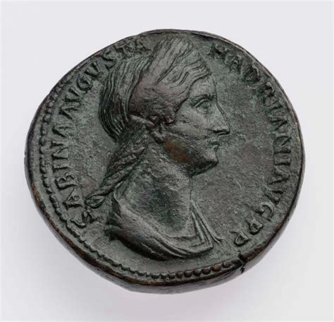 Sestertius With Bust Of Sabina Struck Under Hadrian Works Museum