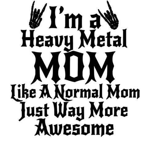 Heavy Metal Mom Svg Etsy