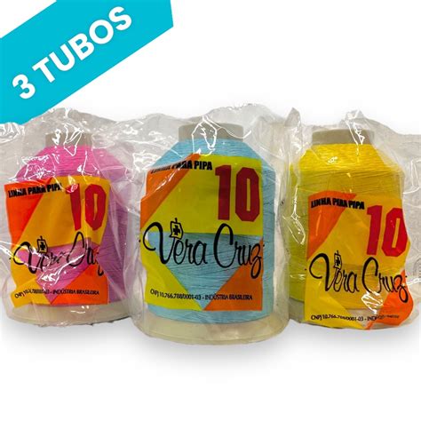 Kit Linha Vera Cruz Fio Jardas Para Pipa Shopee Brasil