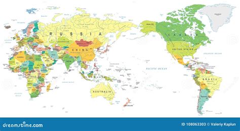 Carte Du Monde Asie Voyages Cartes