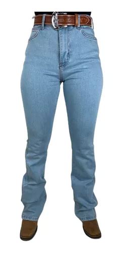 Cal A Jeans Feminina Wrangler Delave Flare Ref Ef Un Parcelamento