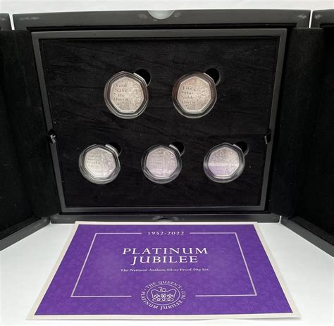 Pence Elizabeth Ii Platinum Jubilee Long To Reign Silver Proof