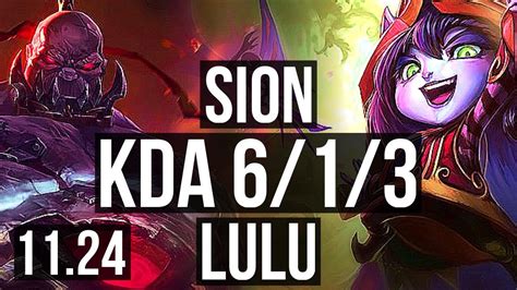 Sion Vs Lulu Top 613 800 Games 14m Mastery Dominating Rank