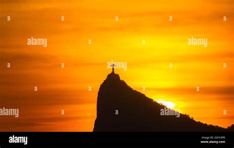 Rio De Janeiro Brazil CIRCA 2021 Panorama Of Cristo Redentor