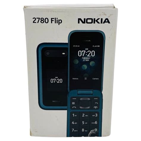 Nokia 2780 Flip 512MB TA 1420 Unlocked Phone 4G Blue VG