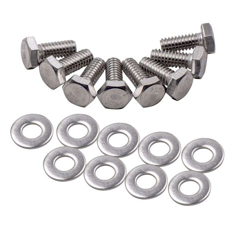 Small Block Compatible For Chevy 265 283 305 307 327 350 400 Stainless Engine Hex Bolt Kit