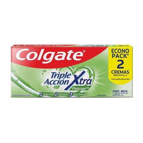 Pasta dental Colgate triple acción xtra frescura 2 pzas Walmart