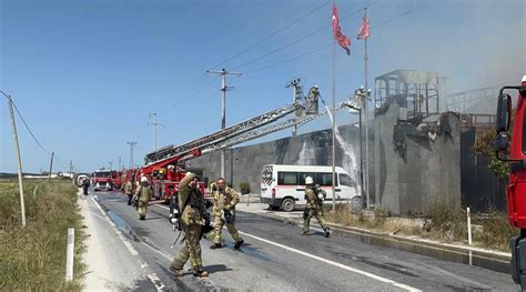 silivride bir boya fabrikasinda yangin cikti haberler