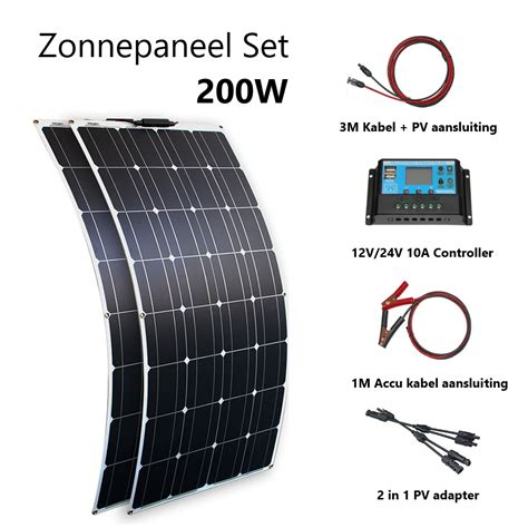 Flexibele Zonnepanelen Set 100w 200w 300w 12v 24v 300w Zonnepaneel Set