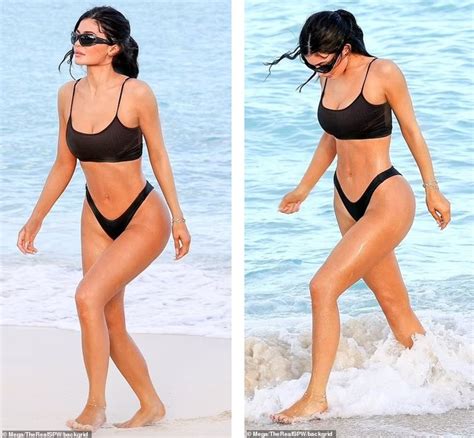 Vóc dáng đồng hồ cát của Kylie Jenner khi diện bikini