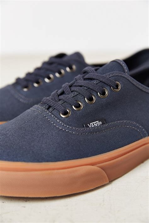 Vans Authentic Gum Sole Sneaker In Blue For Men Lyst