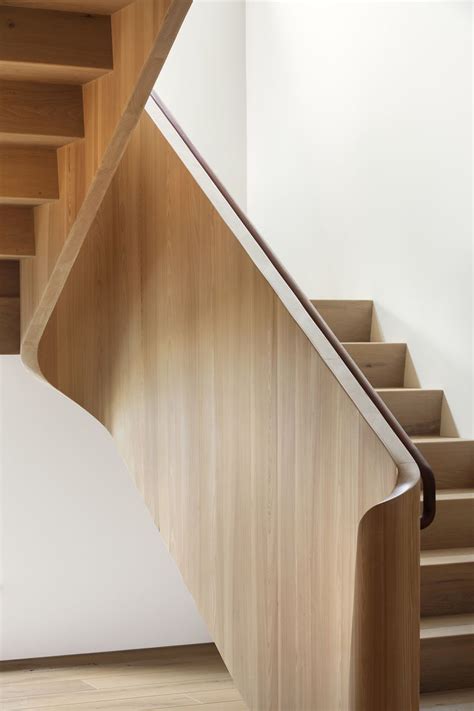 Curved Solid Cypress Stair Detail Inspiration Interiors Architecture