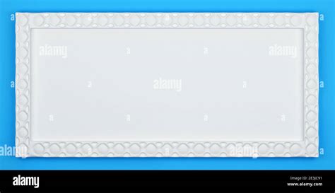 white wide picture frame front view  rendering stock photo alamy
