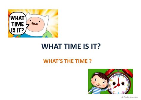 What time is it?: English ESL powerpoints