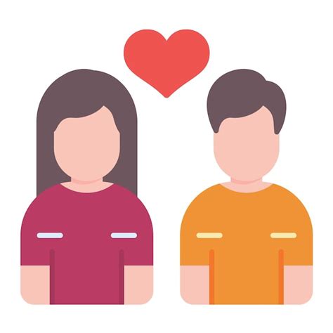 Premium Vector Happy Couple Flat Illustration