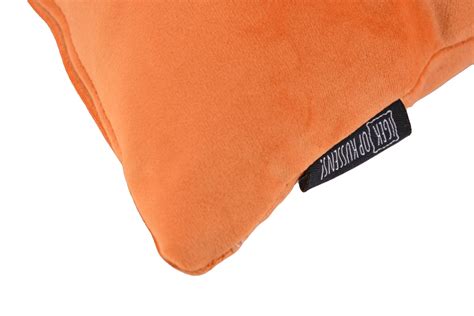 Sierkussen Velvet Oranje Long X Cm Polyester Gek Op Kussens