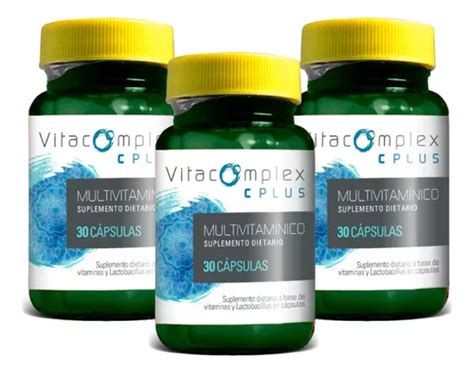 Probiótico Vegano Vitacomplex C Plus 7 Cepas Pack X3