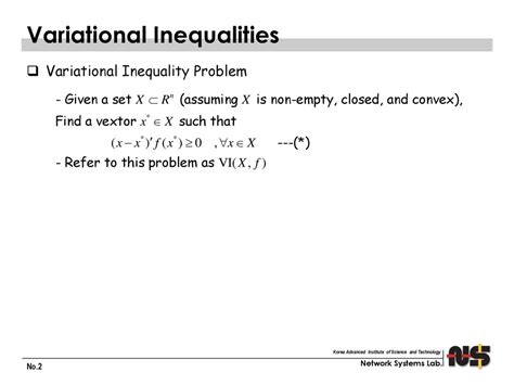 Variational Inequalities Ppt Download