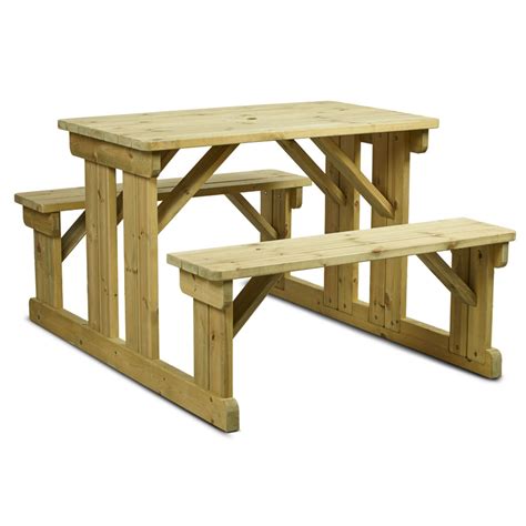 Wooden Picnic Bench Dining Height 6 Seater 8 Seater Restaurant Tables And Chairs £26899