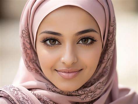 Premium Photo Beautiful Muslim Woman Wearing A Headscarf