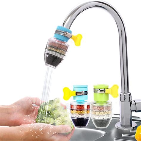 Activated Carbon Faucet Water Filters Universal Interface Home Kitchen