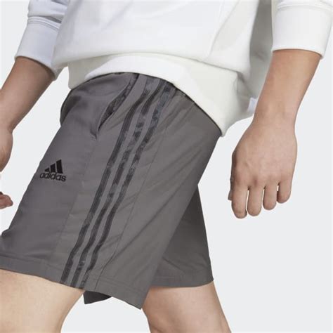 Adidas Aeroready Essentials Chelsea Stripes Shorts Grey Adidas