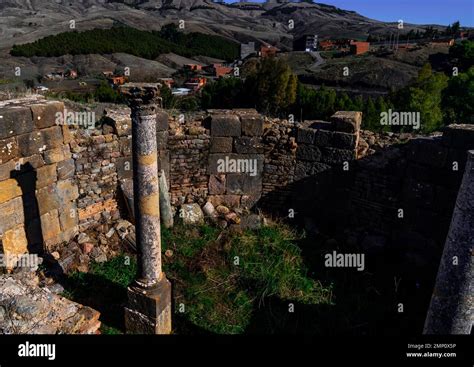 The Roman ruins of Djemila, North Africa, Djemila, Algeria Stock Photo ...